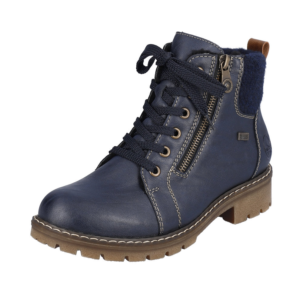 Rieker Synthetic Material Women's short boots| Y9105 Ankle Boots - Blue