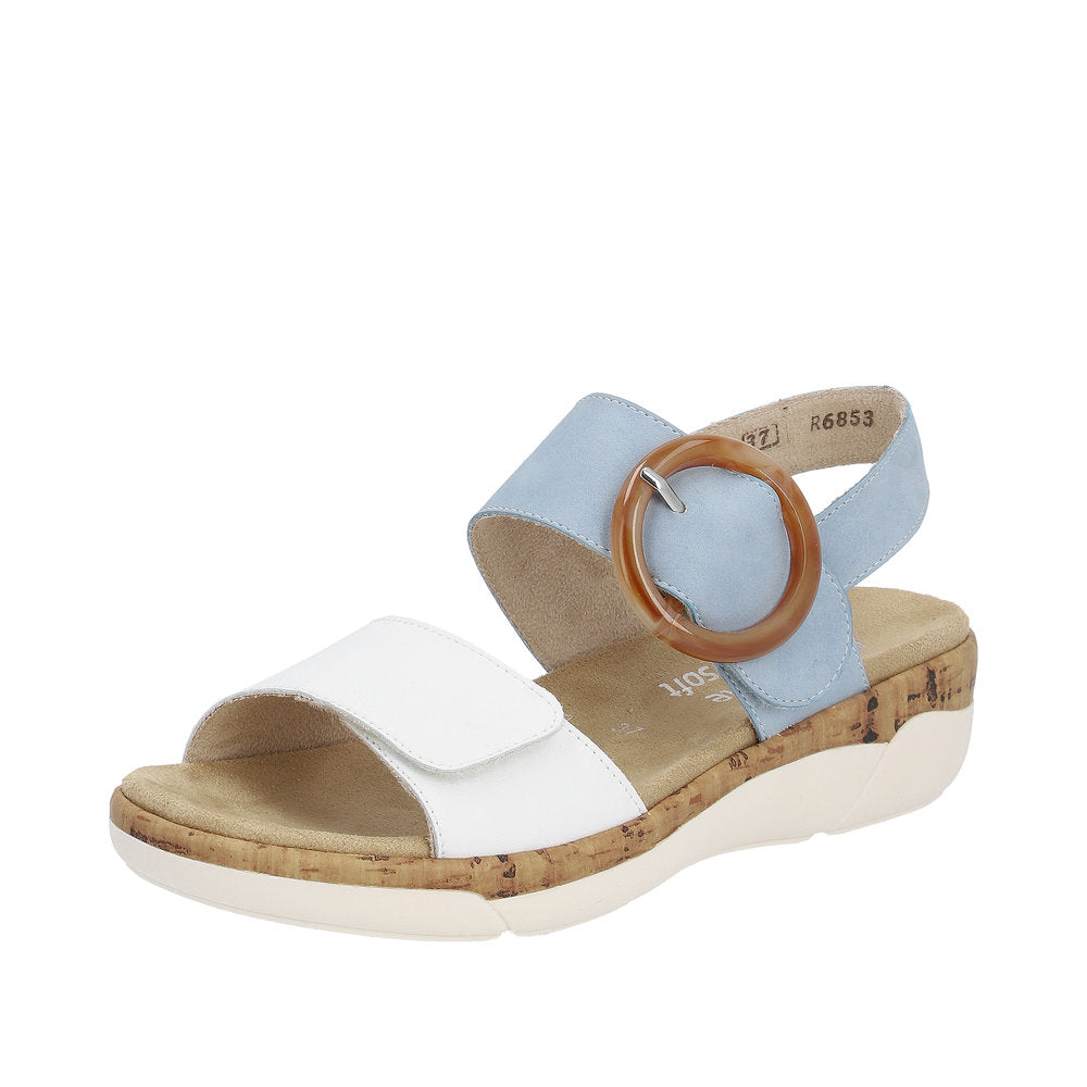 Remonte Women's sandals | Style R6853 Casual Sandal - Blue Combination