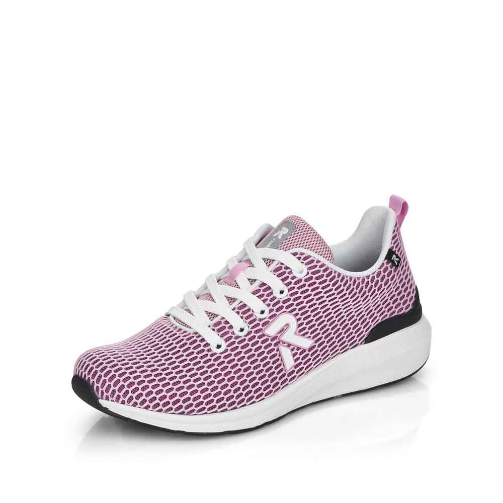 Rieker EVOLUTION Women's shoes | Style 40103 Athletic Lace-up - Pink