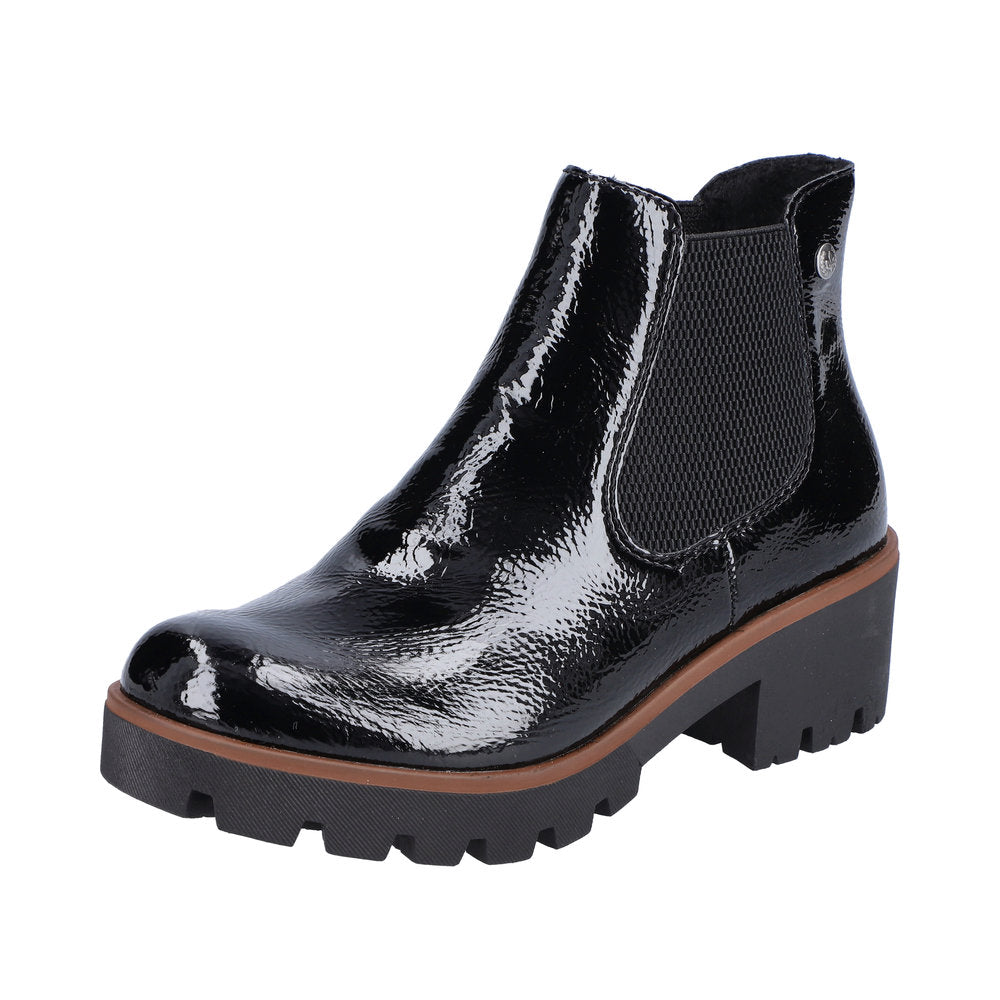 Rieker Synthetic Material Women's short boots | 79265 Ankle Boots - Black