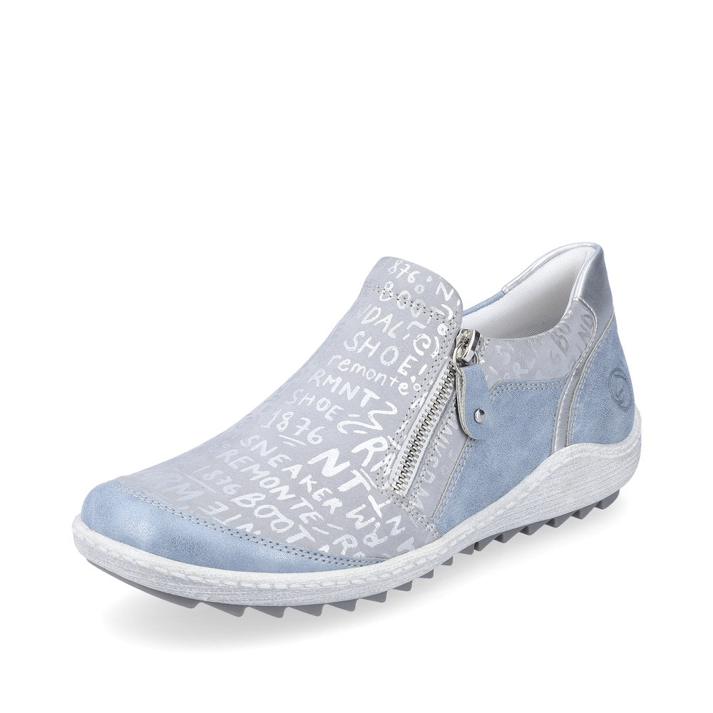 Remonte Women's shoes | Style R1428 Casual Zipper - Blue Combination