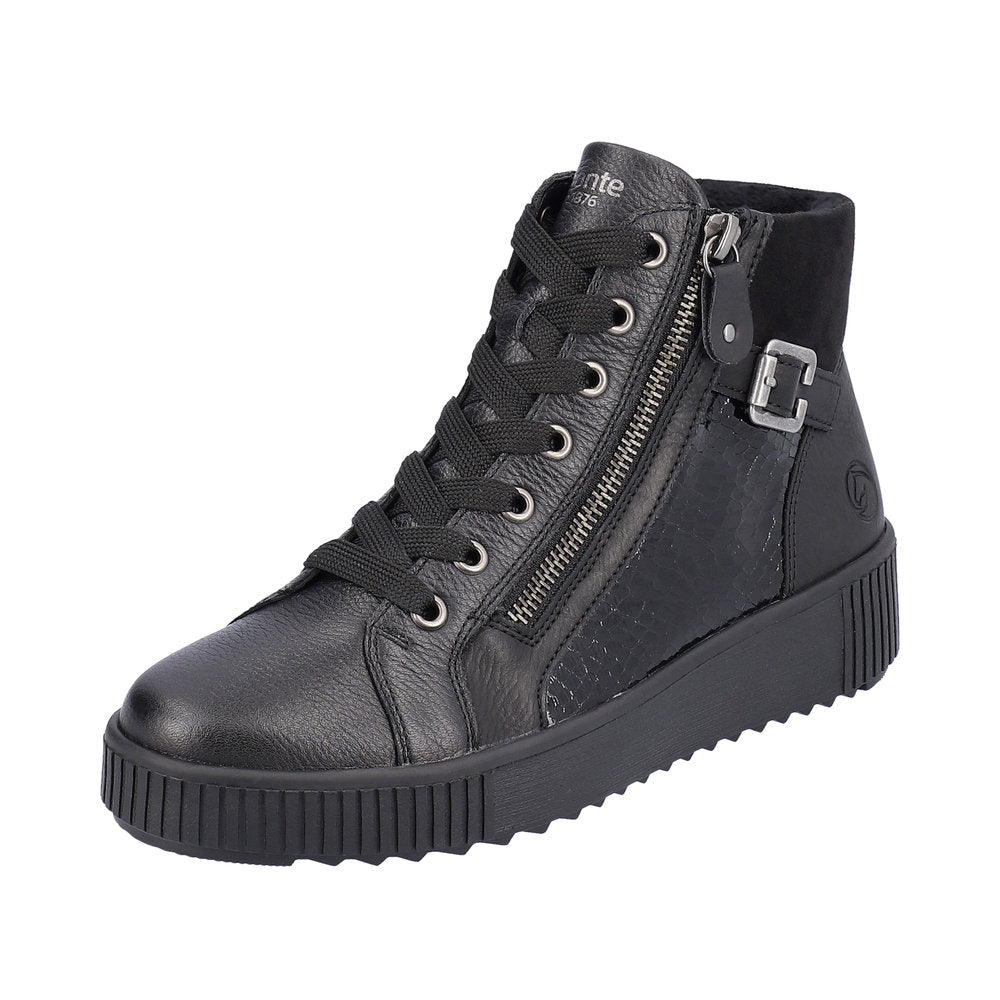 Remonte Synthetic Material Women's mid height boots| R7997 Mid-height Boots - Black