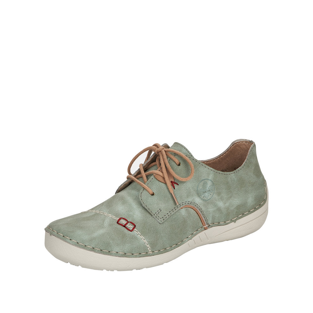 Rieker Women's shoes | Style 52528 Casual Lace-up - Green