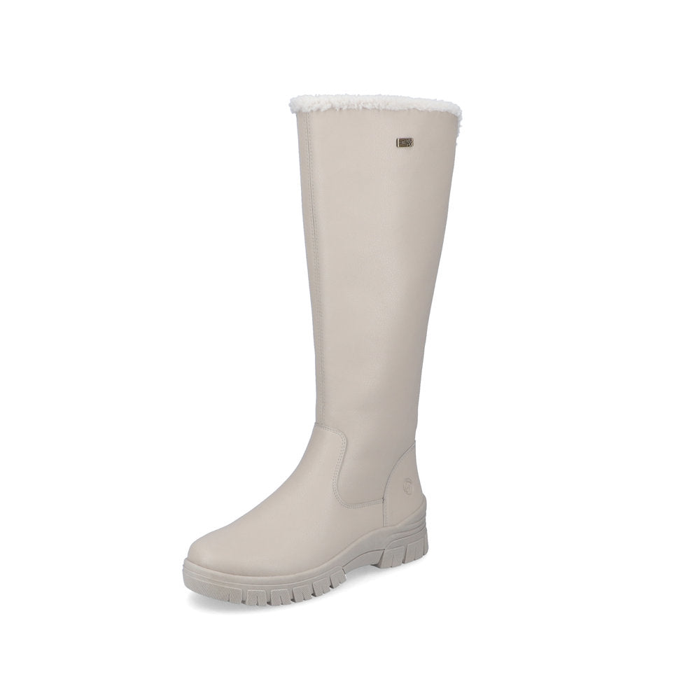 Remonte Leather Women's Tall Boots| D0E73 Tall Boots - Beige