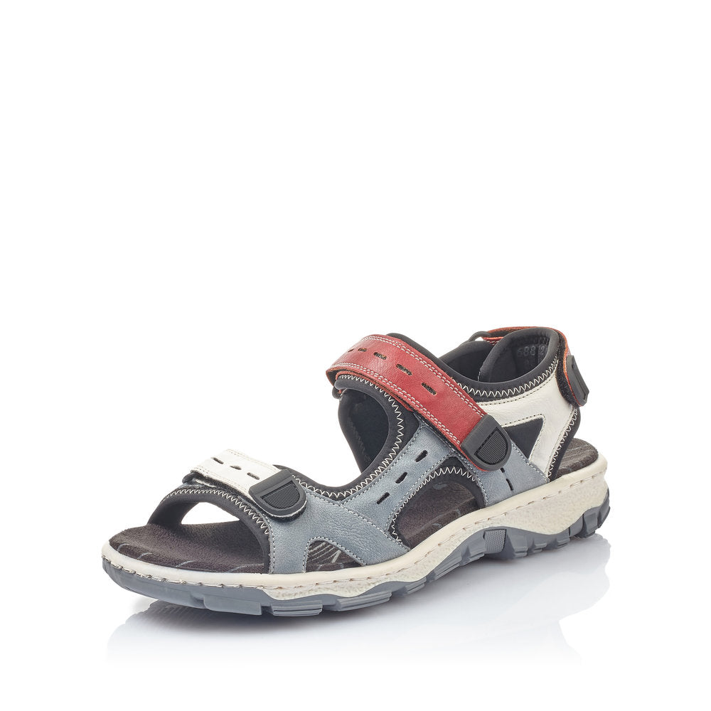 Rieker Women's sandals | Style 68872 Athletic Trekking - Blue Combination