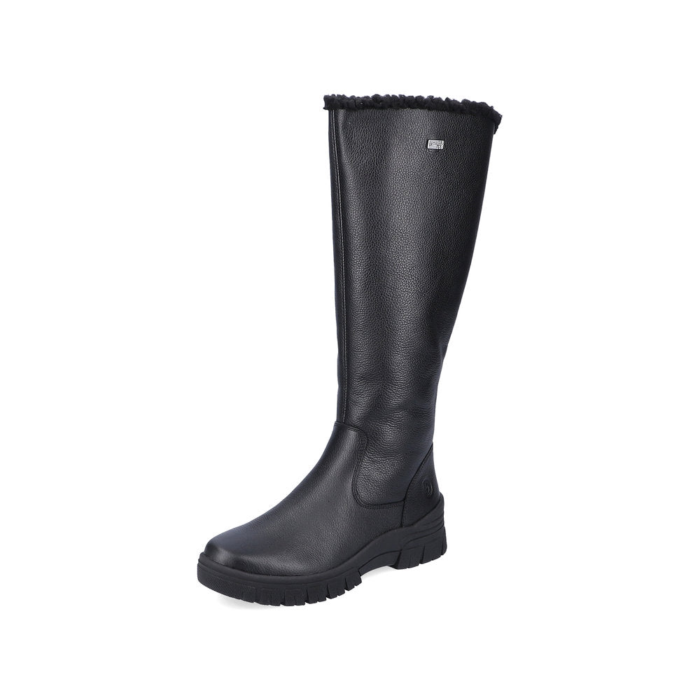 Remonte Leather Women's Tall Boots| D0E73 Tall Boots - Black