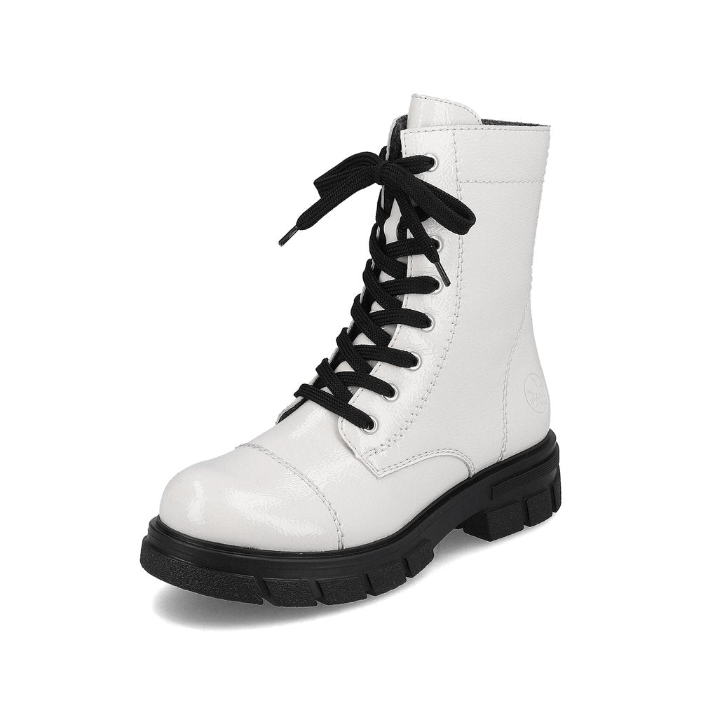 Rieker Synthetic Material Women's short boots| Z9122-00 Ankle Boots - White