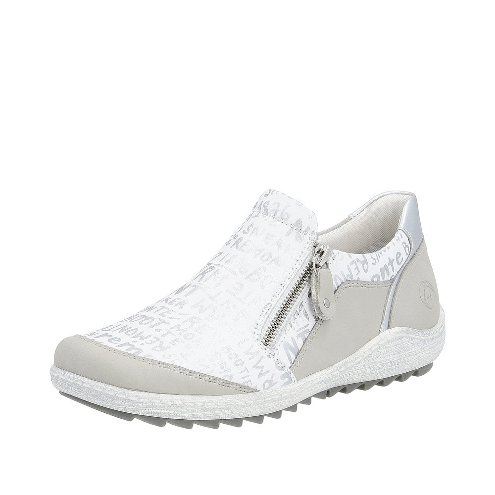 Remonte Women's shoes | Style R1428 Casual Zipper - White Combination