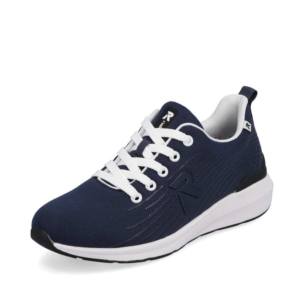 Rieker EVOLUTION Women's shoes | Style 40108 Athletic Lace-up - Blue