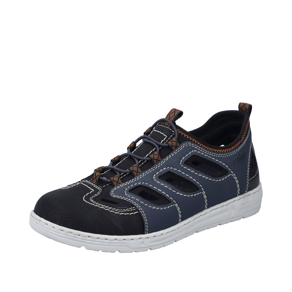 Rieker Men's shoes | Style 08665 Athletic Trekking - Blue Combination