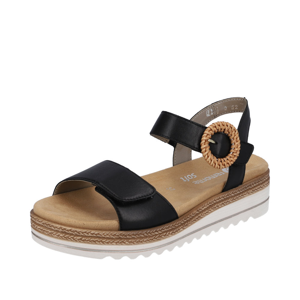 Remonte Women's sandals | Style D0Q52 Casual Sandal - Black