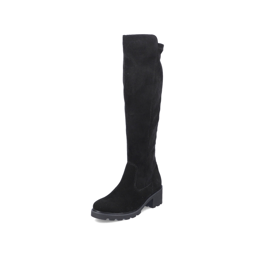 Remonte Suede Leather Women's' Tall Boots| D0A73-24 Tall Boots - Black