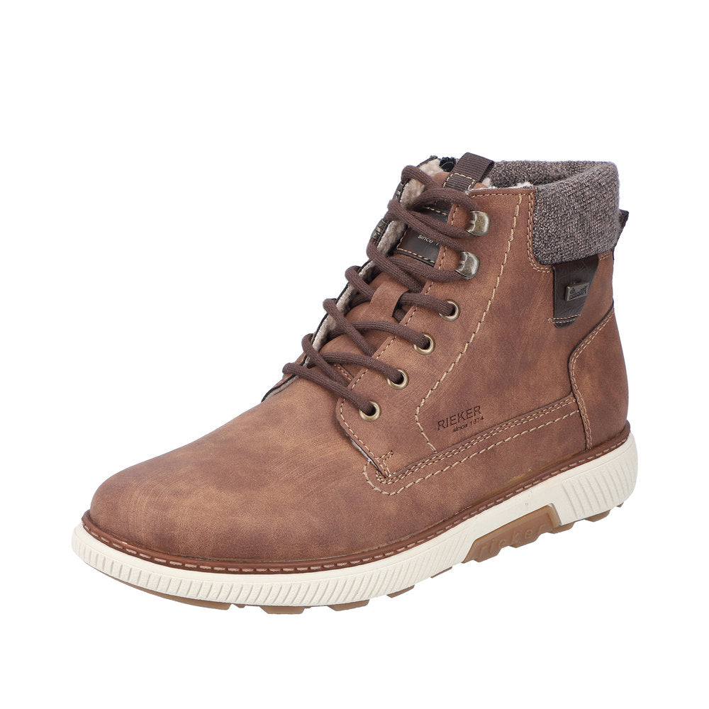 Rieker Synthetic Material Men's Boots| B3342 Ankle Boots - Brown