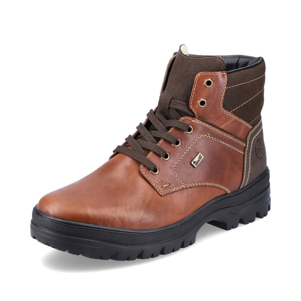 Rieker Leather Men's Boots| F5423-00 Ankle BootsFlip Grip - Brown