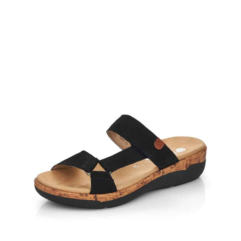 Remonte Women's sandals | Style R6856 Casual Mule - Black