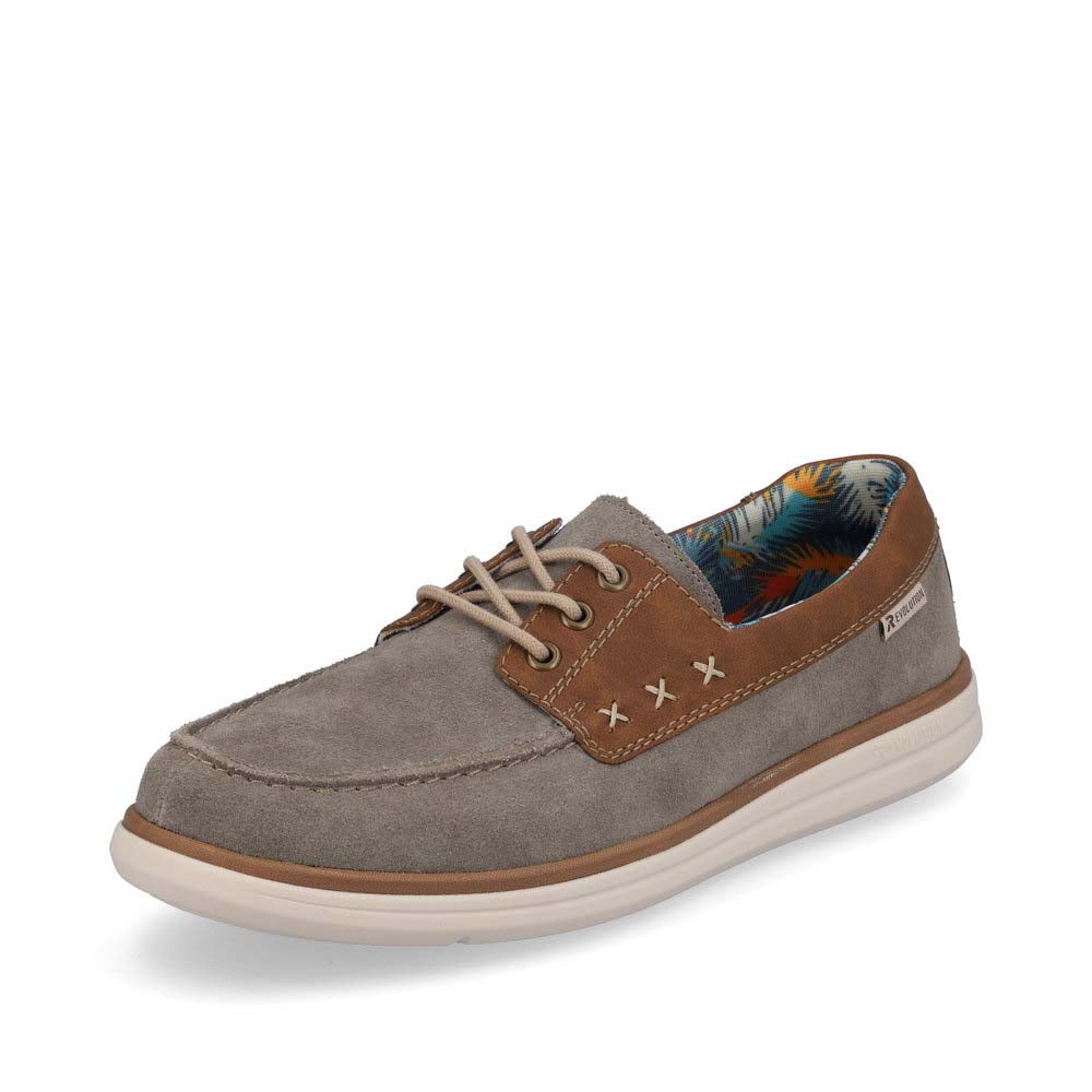 Rieker EVOLUTION Men's shoes | Style U0601 Casual Lace-up - Grey Combination