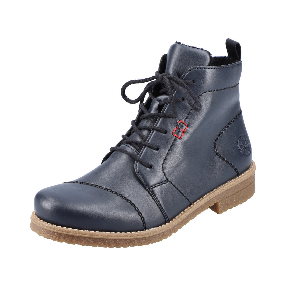 Rieker Synthetic Material Women's short boots| 73500 Ankle Boots - Blue