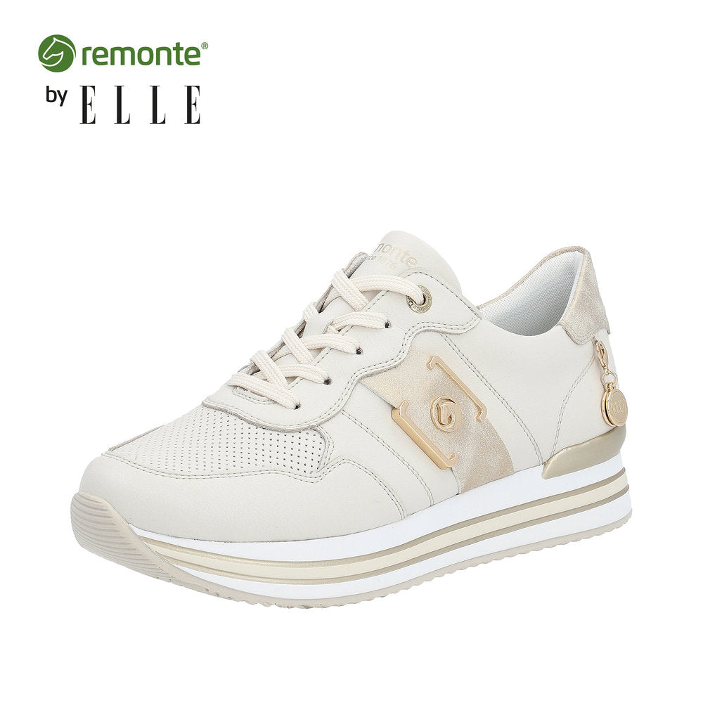 Remonte Women's shoes | Style D1322 Athletic Lace-up - Beige Combination