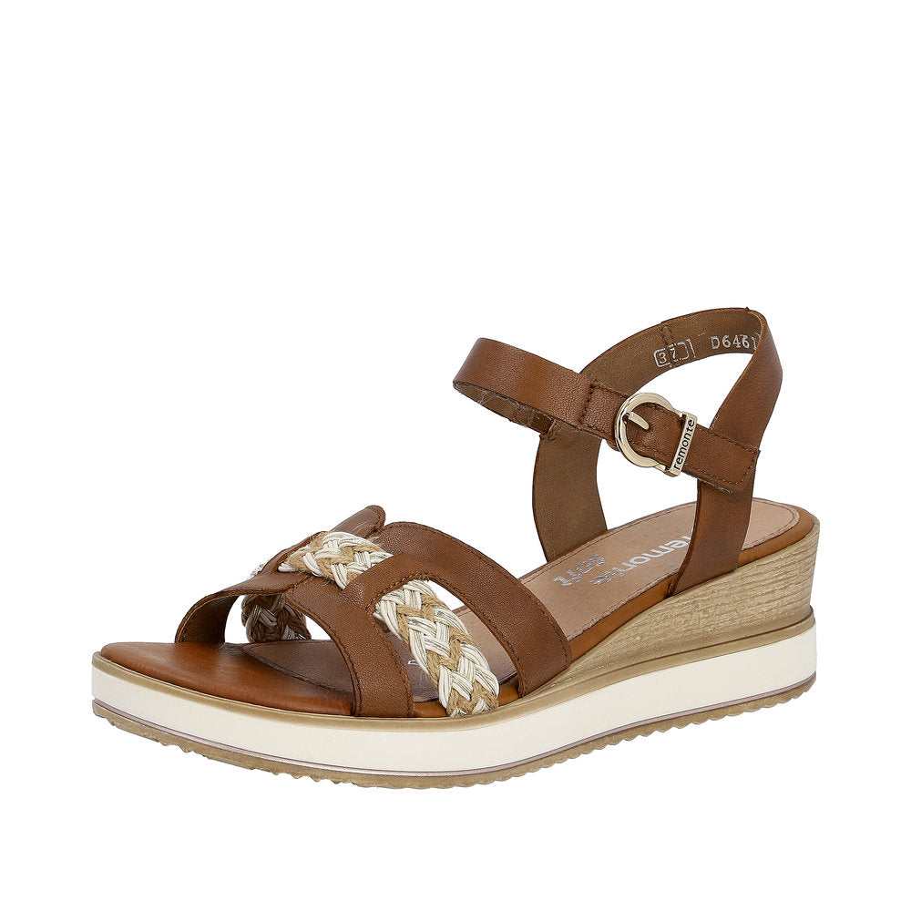 Remonte Women's sandals | Style D6461 Dress Sandal - Brown Combination