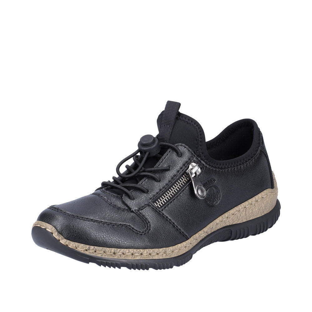 Rieker Leather Women's shoes| N32G0-00 - Black