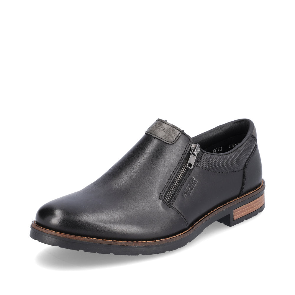 Rieker Men's shoes | Style 14661 Dress Zipper - Black