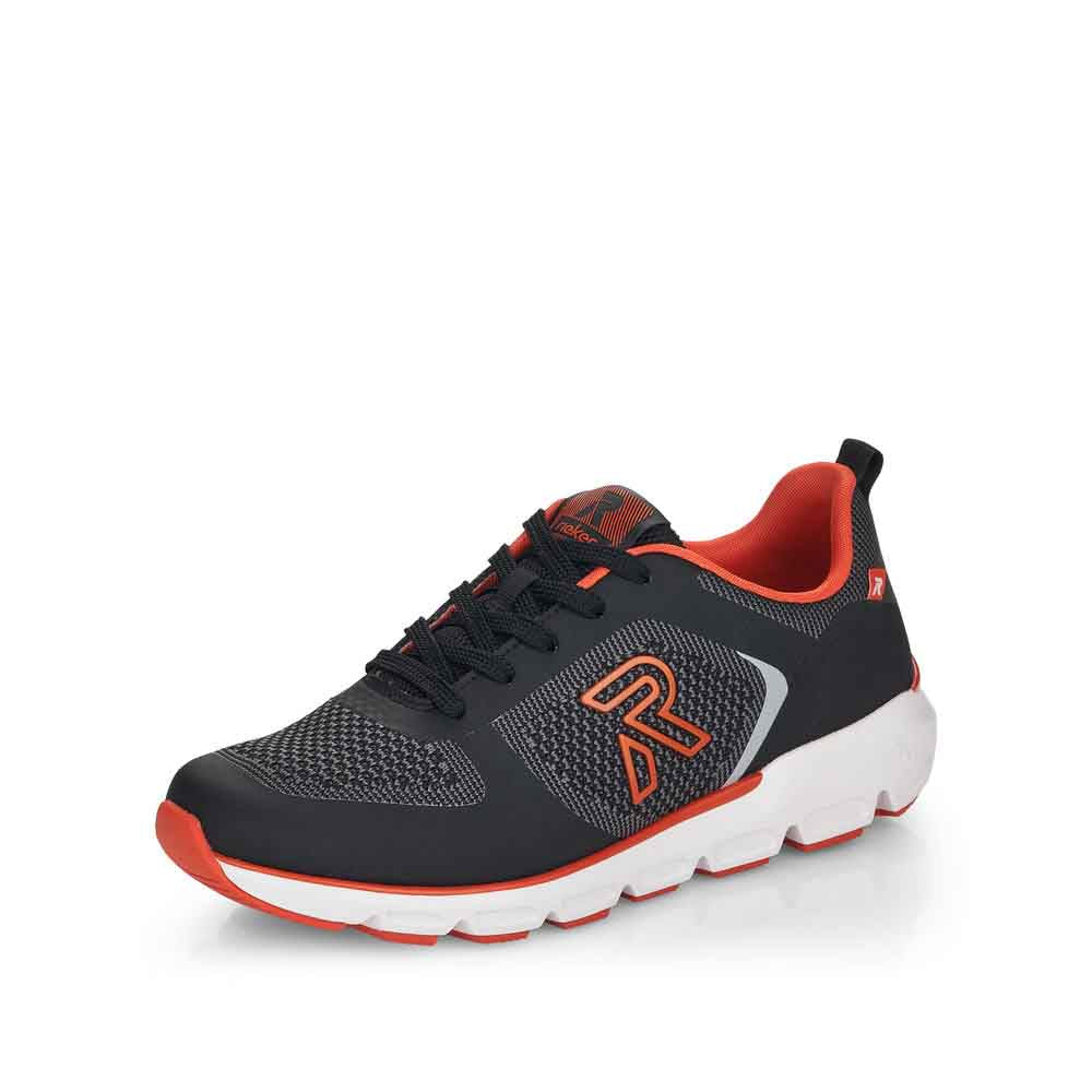 Rieker EVOLUTION Women's shoes | Style 40402 Athletic Lace-up - Black Combination