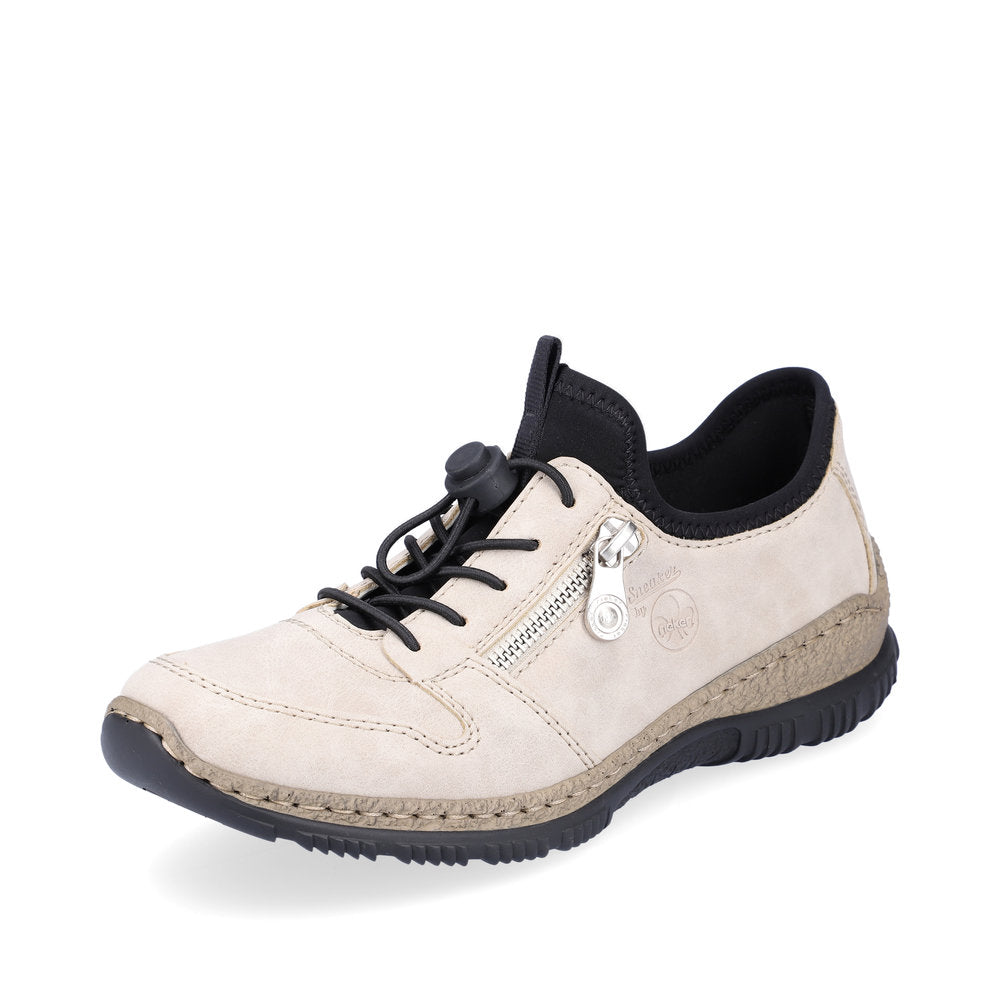 Rieker Leather Women's shoes| N32G0-00 - Beige