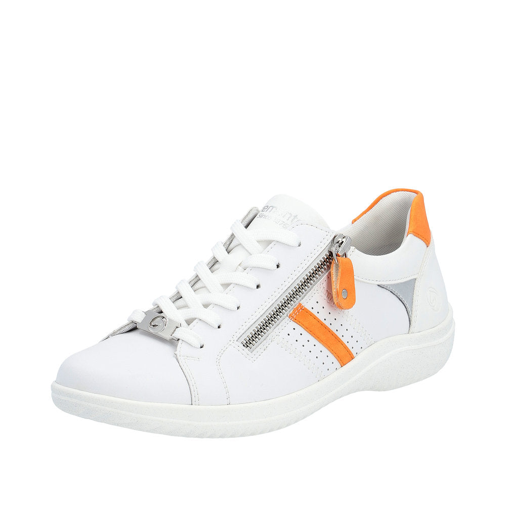 Remonte Women's shoes | Style D1E01 Athletic Lace-up with zip - Orange