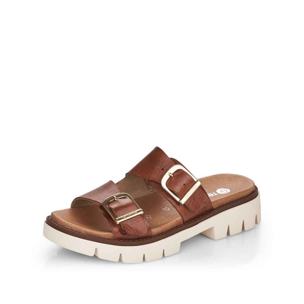 Remonte Women's sandals | Style D7953 Casual Mule - Brown