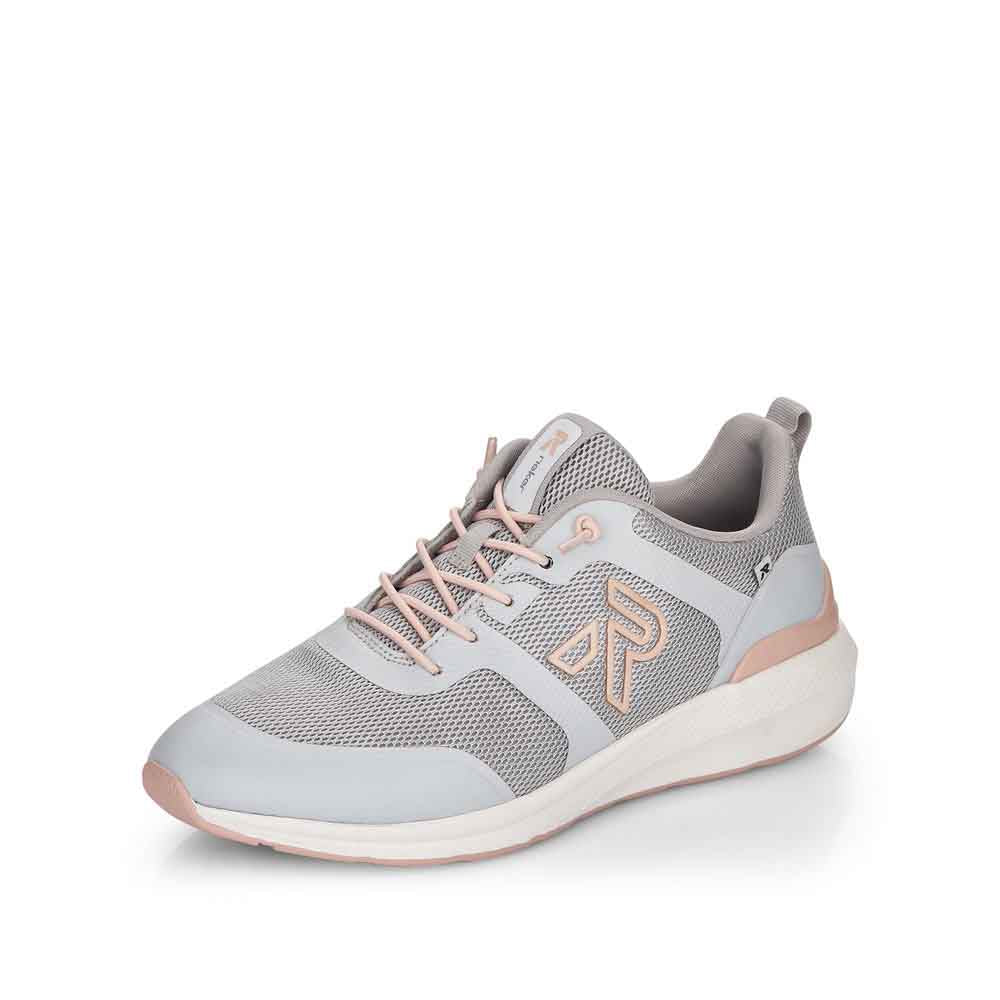 Rieker EVOLUTION Women's shoes | Style 40102 Athletic Lace-up - Grey Combination