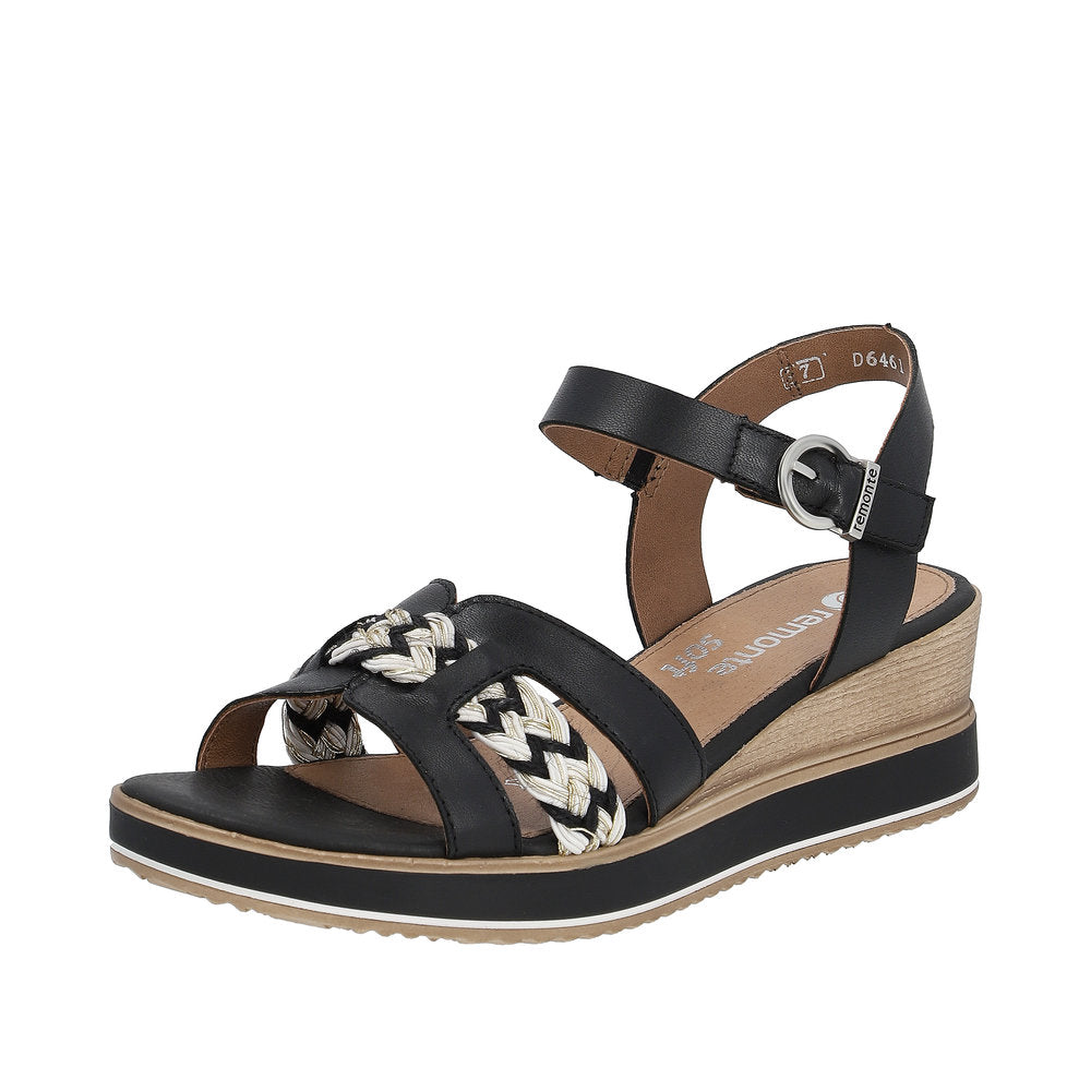 Remonte Women's sandals | Style D6461 Dress Sandal - Black Combination