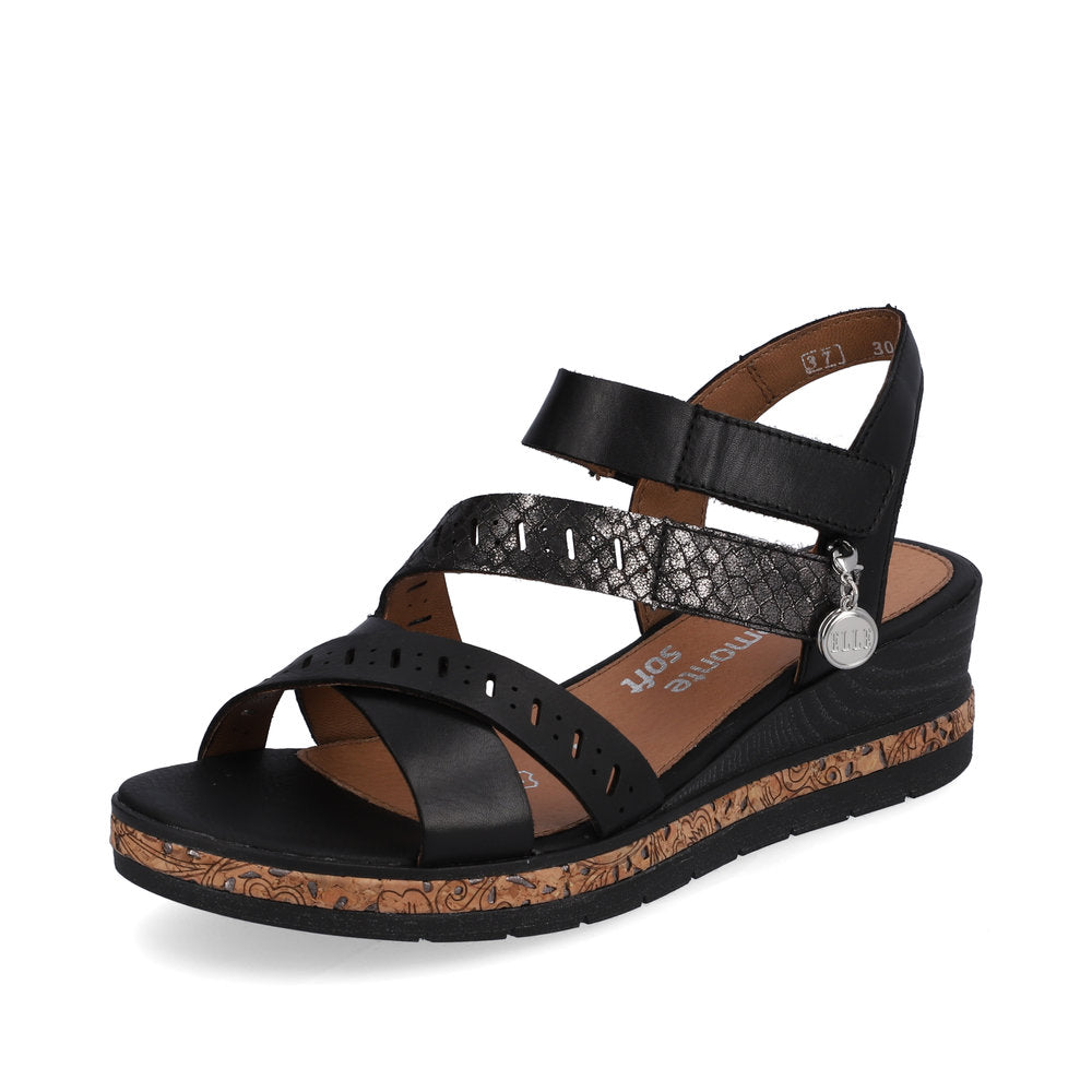 Remonte Women's sandals | Style D3064 Casual Sandal - Black