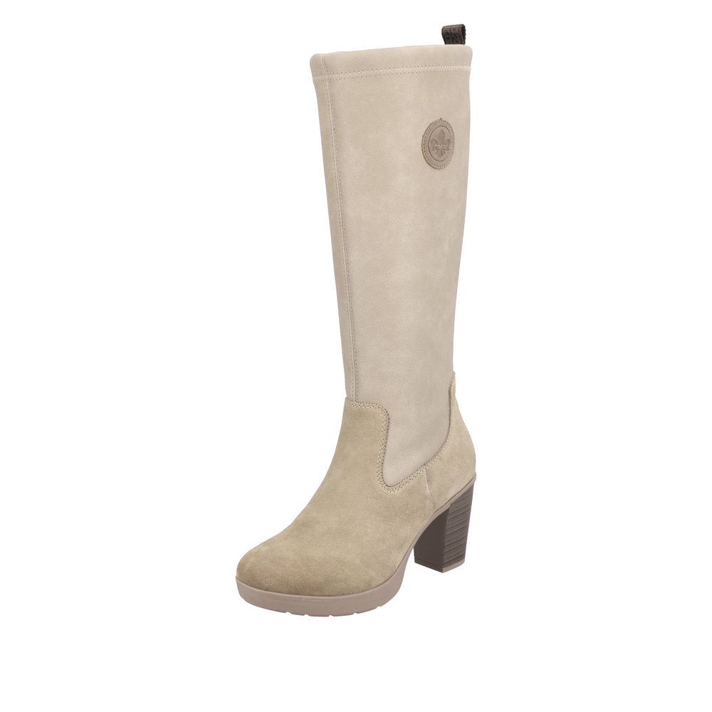 Rieker Synthetic Material Women's' Tall Boots| Y2255 Tall Boots - Beige