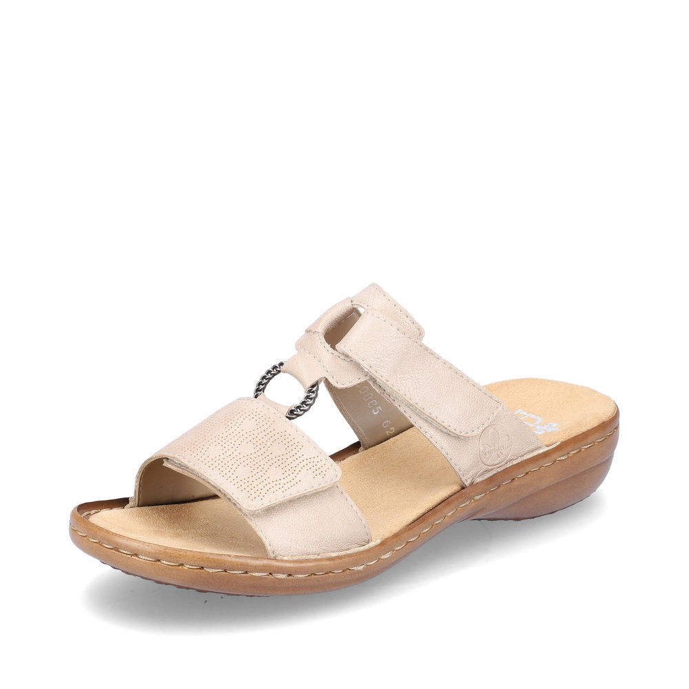 Rieker Women's sandals | Style 60885 Casual Mule - Beige