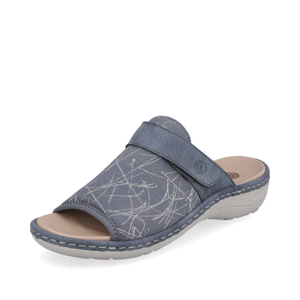 Remonte Women's sandals | Style D7664 Casual Mule - Blue Combination