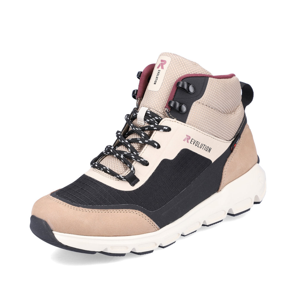 Rieker EVOLUTION Textile Women's Short Boots| 40460 Ankle Boots - Beige Combination