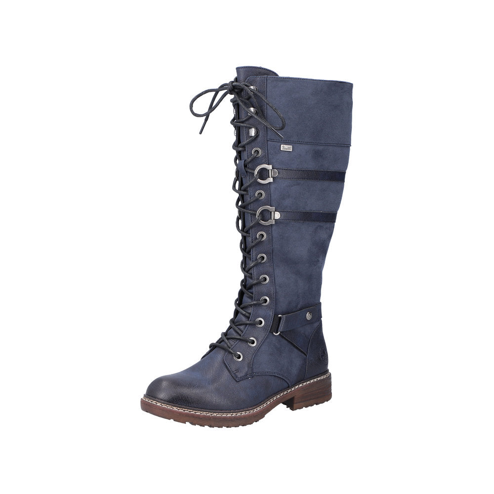 Rieker Synthetic Material Women's' Tall Boots| 94732-14 Tall Boots - Blue