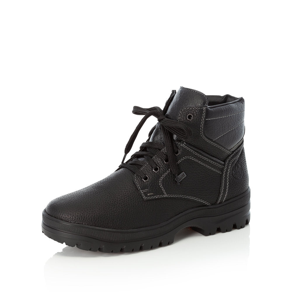 Rieker Leather Men's Boots| F5423-00 Ankle BootsFlip Grip - Black