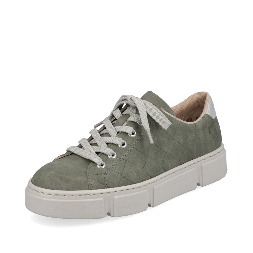 Rieker Women's shoes | Style N59W2 Athletic Lace-up - Green