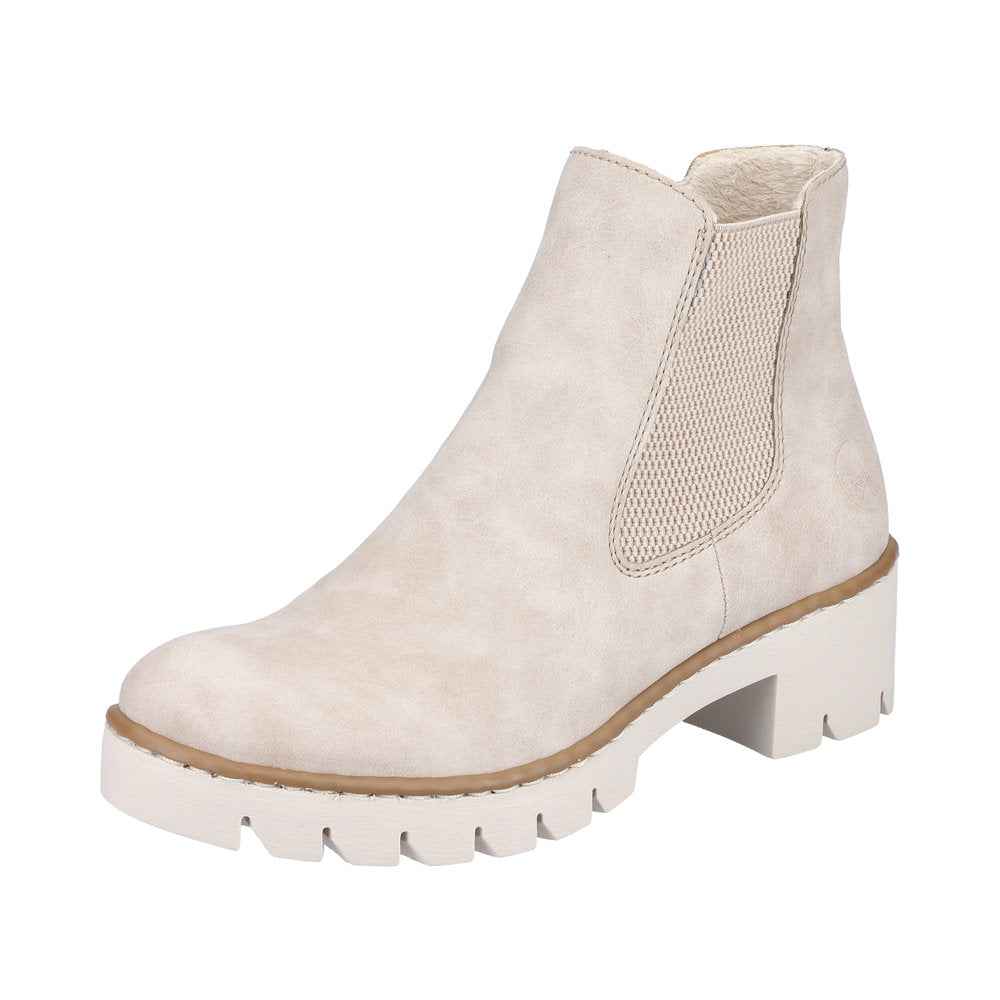 Rieker Synthetic Material Women's short boots| X5772 Ankle Boots - Beige