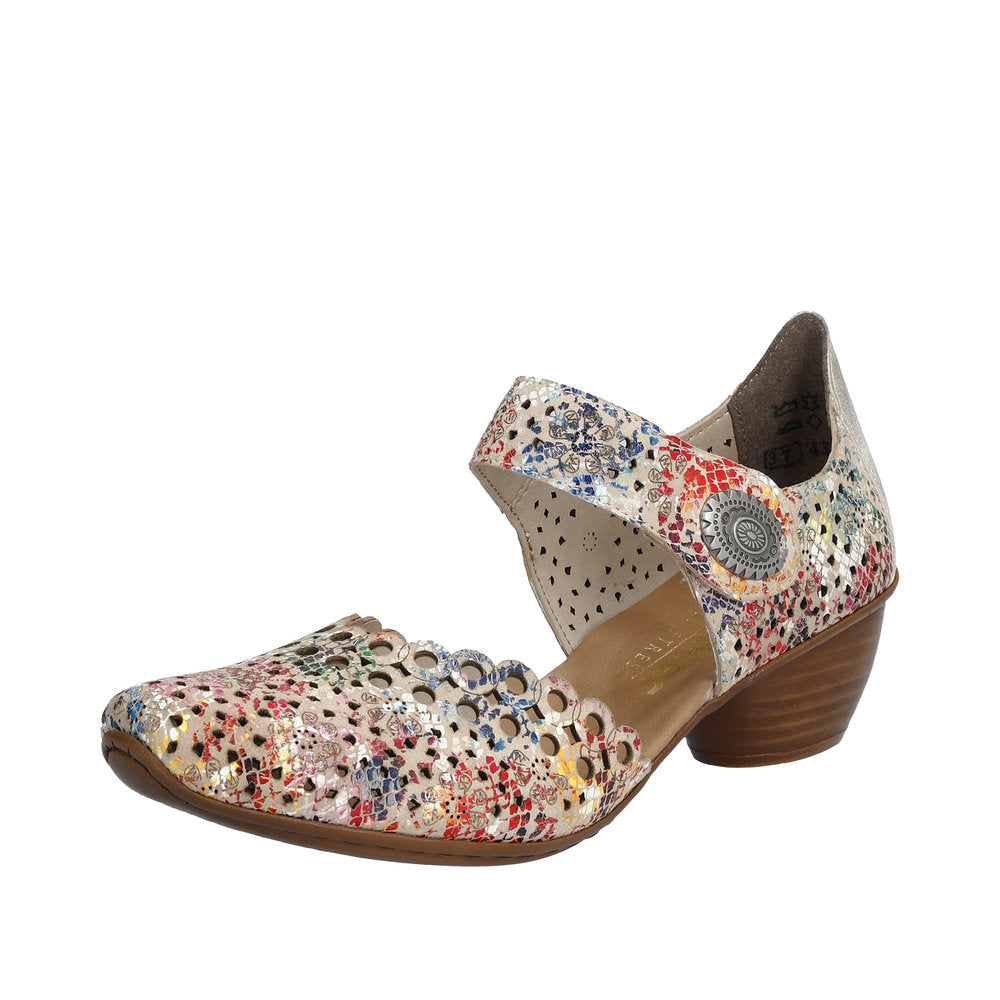 Rieker Women's shoes | Style 43753 Dress Open Shank - Multi