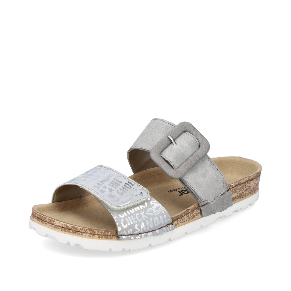 Rieker Women's sandals | Style 69881 Casual Mule - Grey